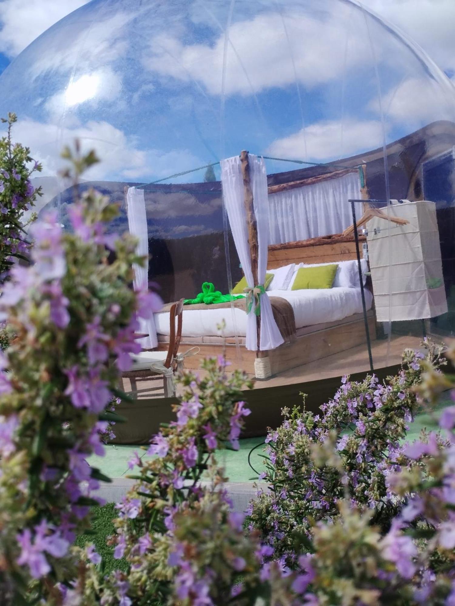 Cosmoveros - Hotel Burbuja Pedraza Luaran gambar